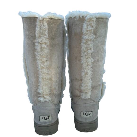 Uggs Australia Sundance II Suede Boots Size 9 Sheepskin with Pure Wool Lining - Picture 4 of 9